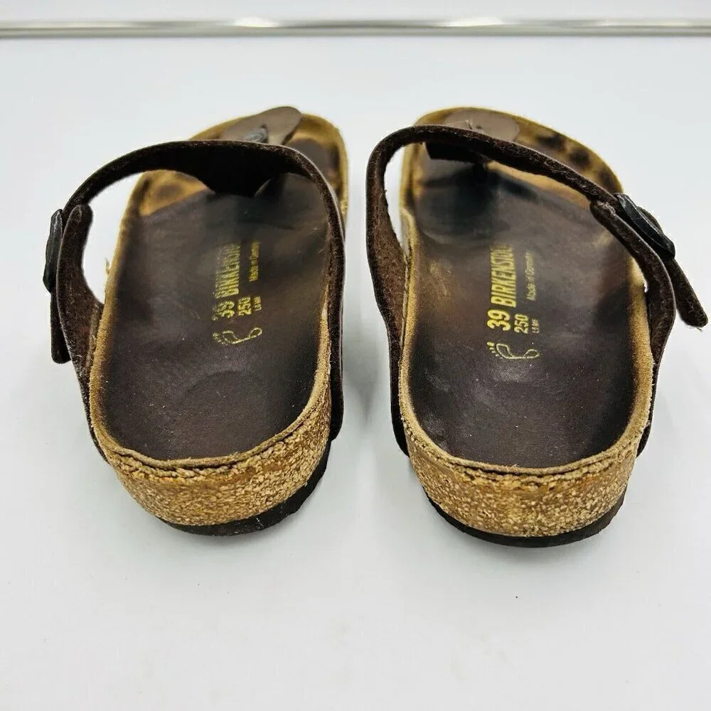 Birkenstock Gizeh Birko-Flor Sandal Women’s EU 39 US 8-8.5 Slip-On Thong Brown